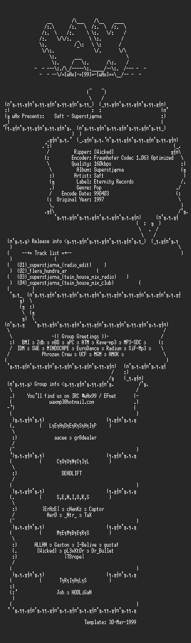NFO file for Saft_-_Superstjarna_(1997)-wAx