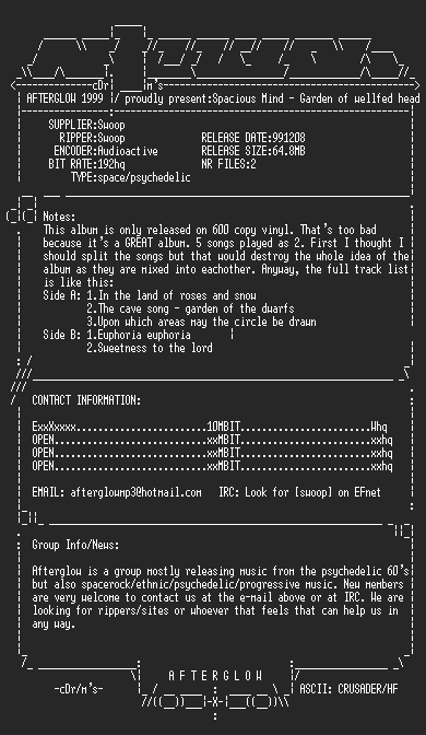 NFO file for Spacious_Mind_-_Garden_of_Wellfed_Head-1996-agw