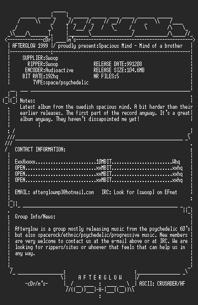 NFO file for Spacious_Mind_-_The_Mind_Of_A_Brother-(1999)-agw