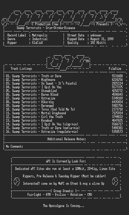 NFO file for Swamp_terrorists-grim-stroke-disease-1990-apc