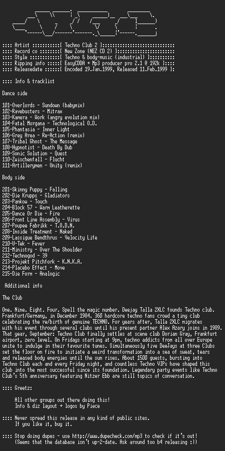 NFO file for Talla_2xlc_presents_techno_club_2_(1992)-MGC