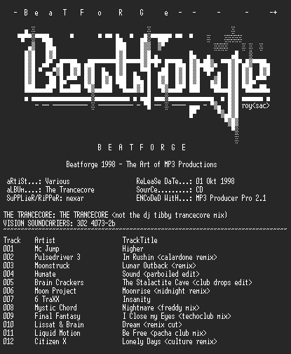 NFO file for (the_trancecore)-the_trancecore__fullcd_bf