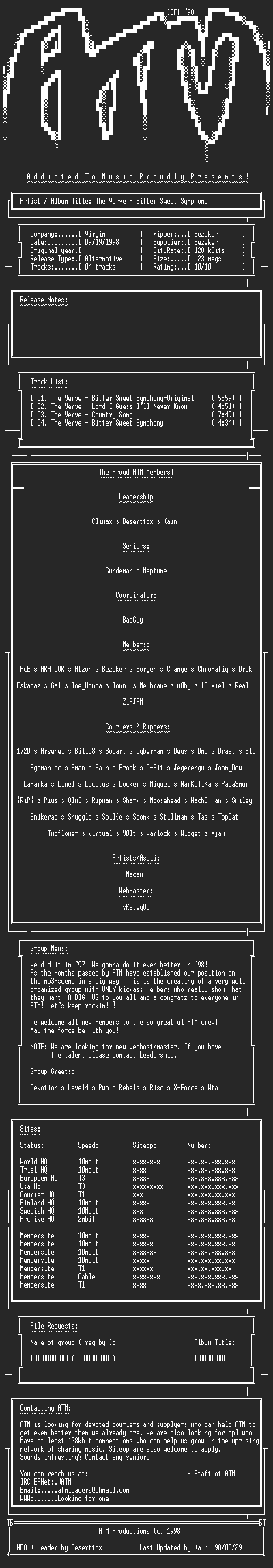 NFO file for The_Verve_-_Bitter_Sweet_Symphony_(1997)_-_ATM