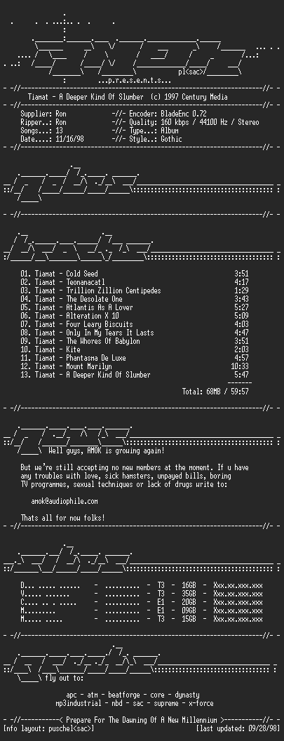 NFO file for Tiamat-A_Deeper_Kind_Of_Slumber-AMOK