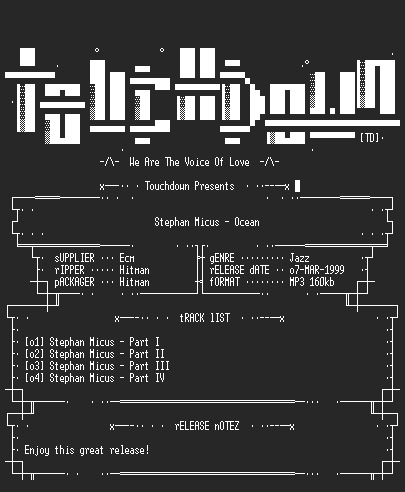 NFO file for Stephan_Micus_-_Ocean-(1986)-TD