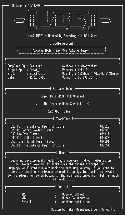 NFO file for Depeche_Mode-Get_The_Balance_Right-UBE