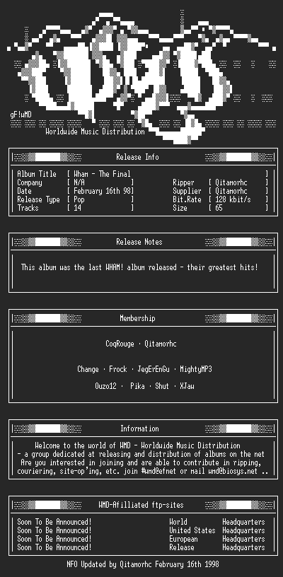 NFO file for Wham_-_The_Final-WMD