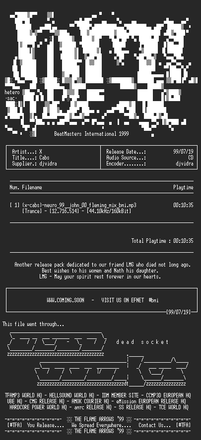 NFO file for (x-cabs)-neuro_99_cd_djvidra-bmi