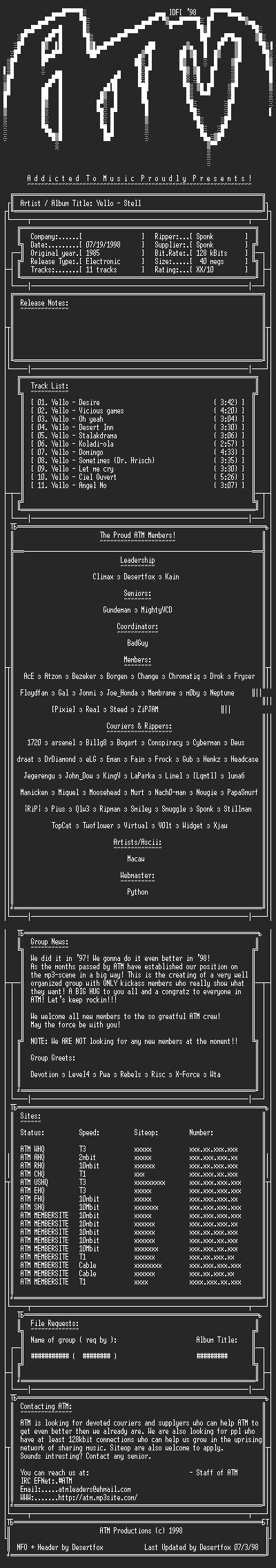 NFO file for Yello_-_Stella_(1985)_-_ATM
